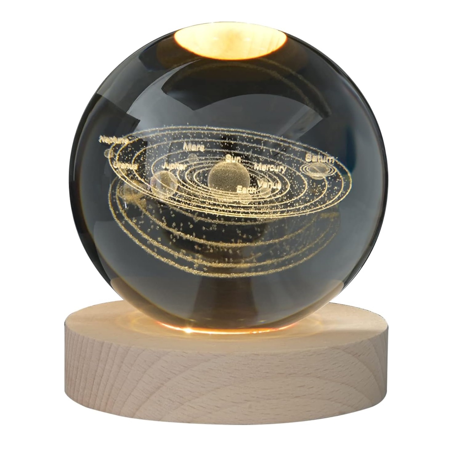 Miniatura 4 de Lampara Bola cristal luz nocturna